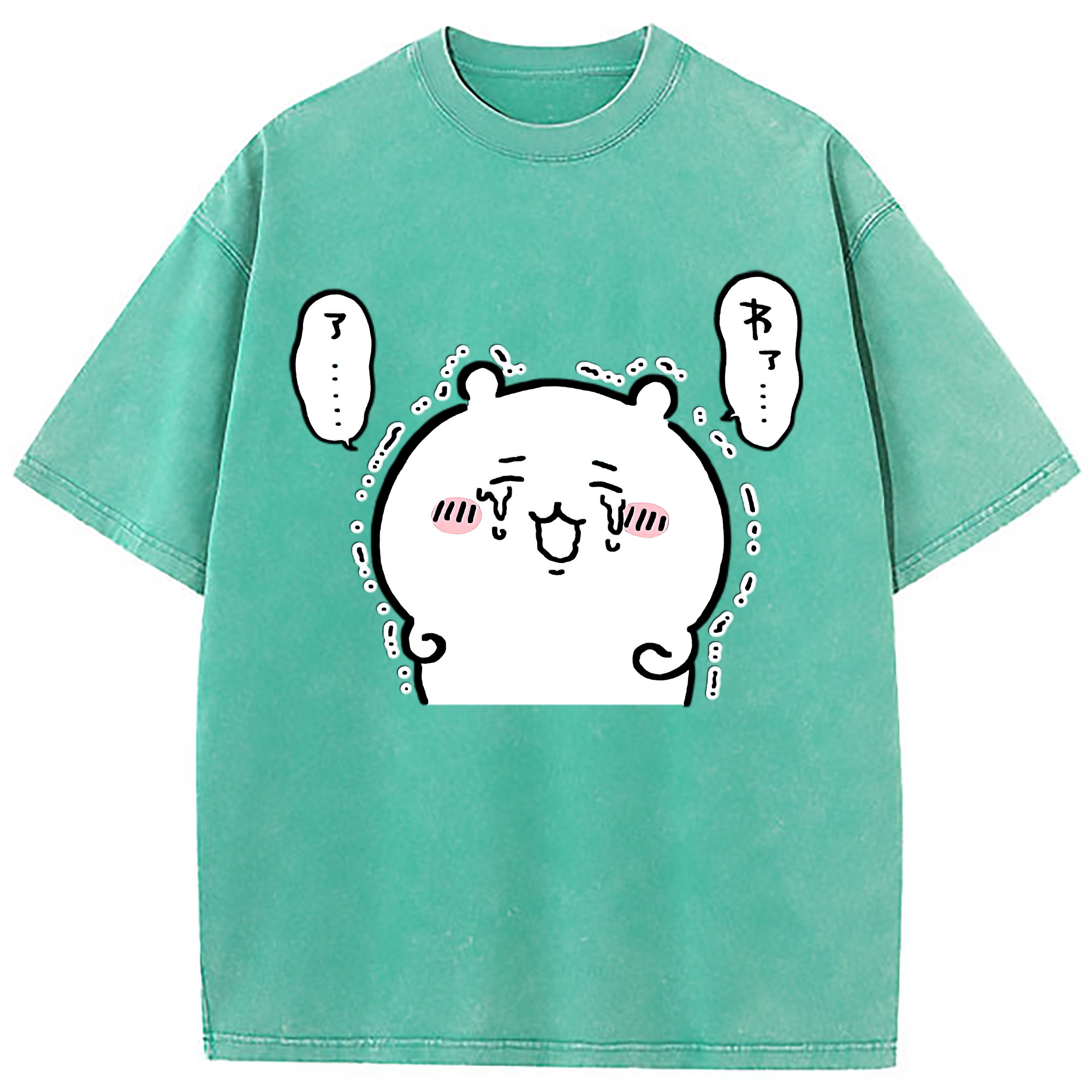 （画像用） ちいかわ ちいかわ Chii-kawa chiikawa 綿100% ヴィンテージ風 半袖Tシャツ（フロントプリント）